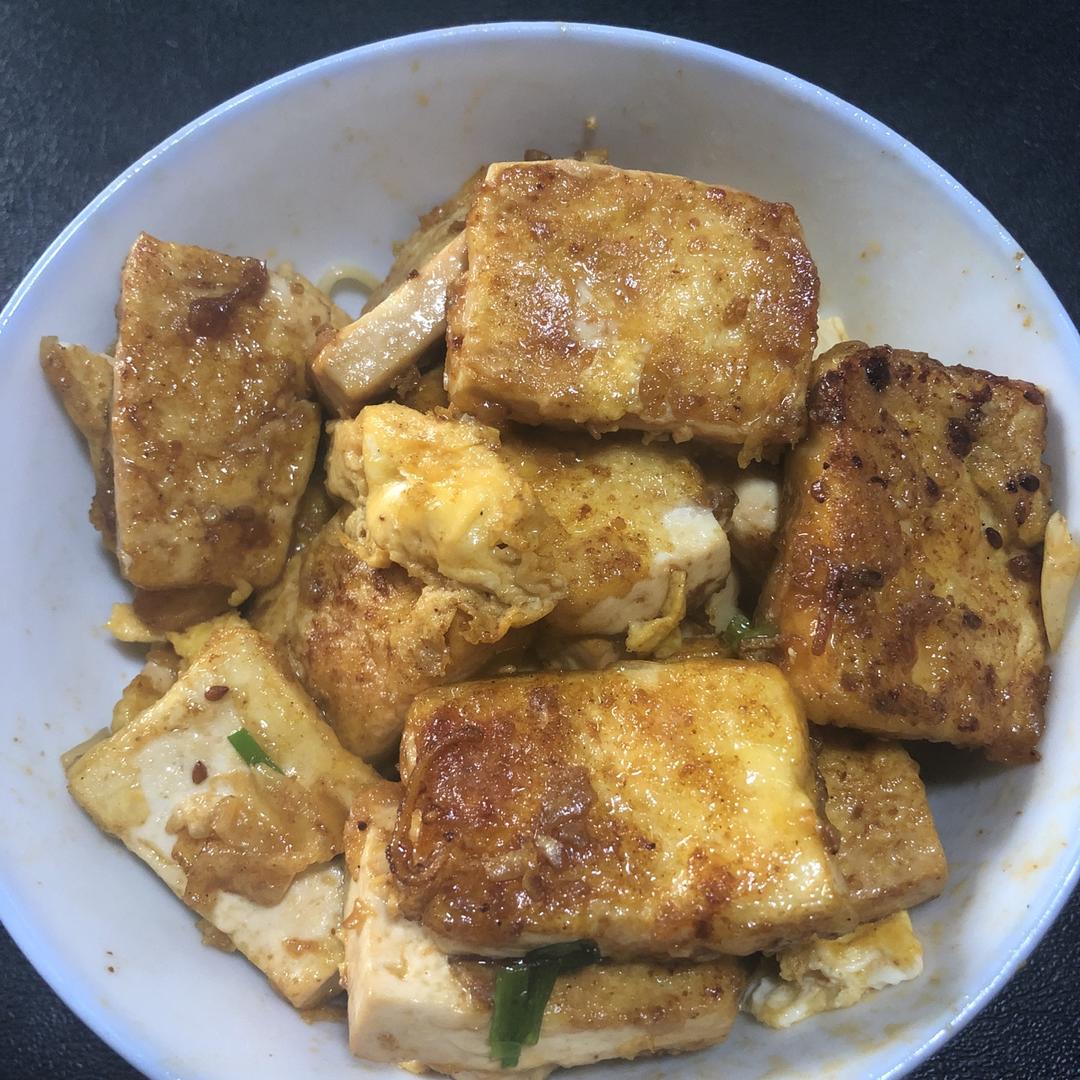 豆腐新吃法❗️超级好吃香煎鸡蛋抱豆腐