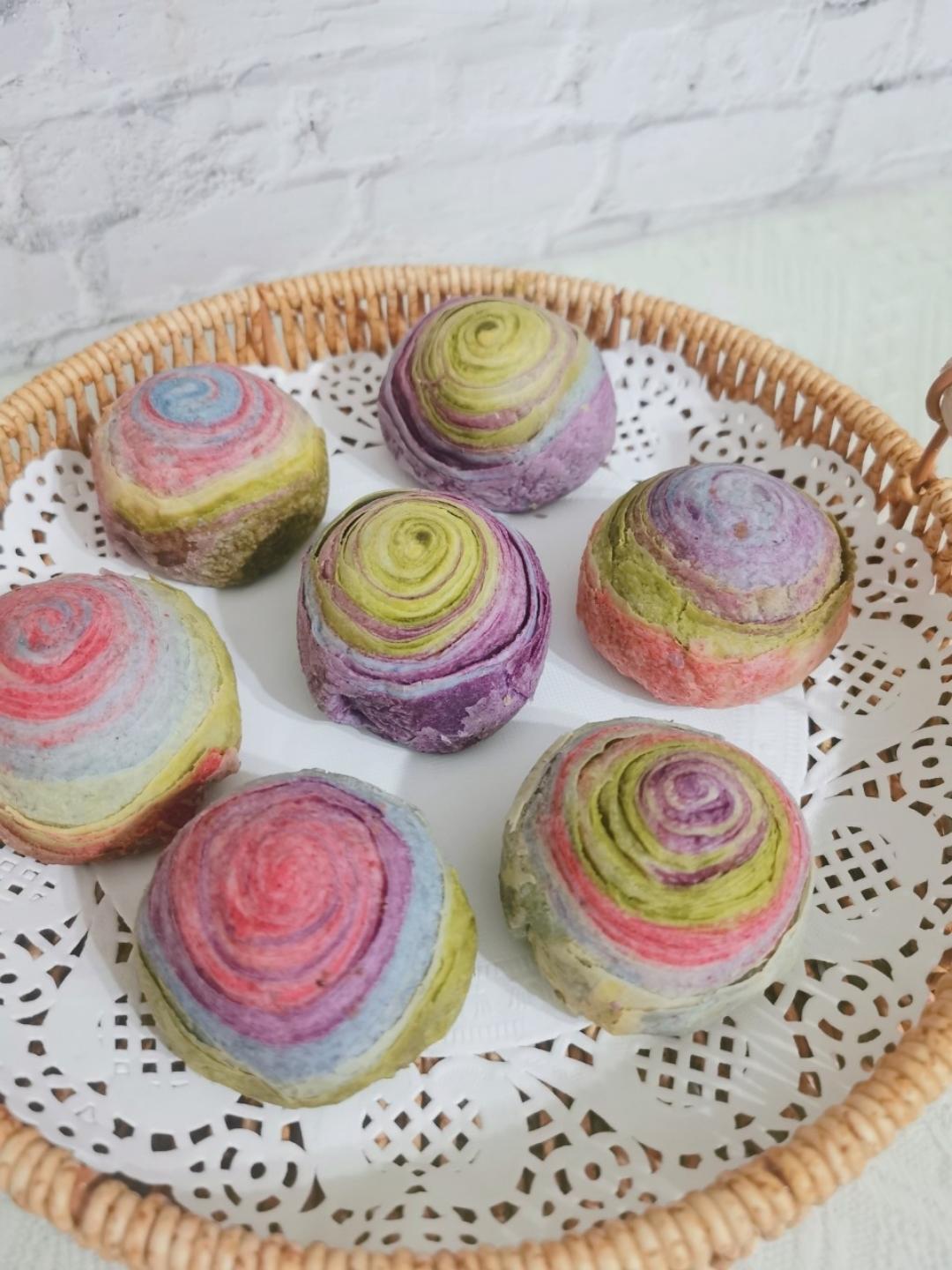 彩虹蛋黄酥（无色素版）