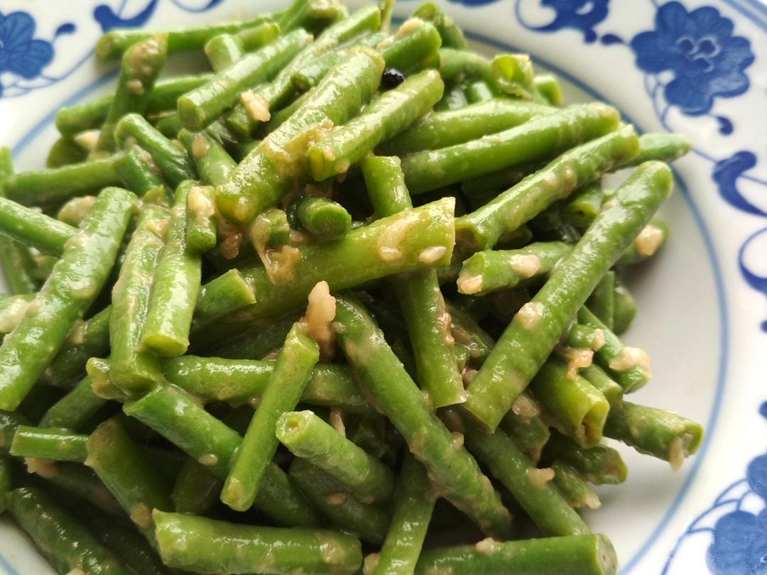 健康少油蒜泥拌长豆（豇豆）