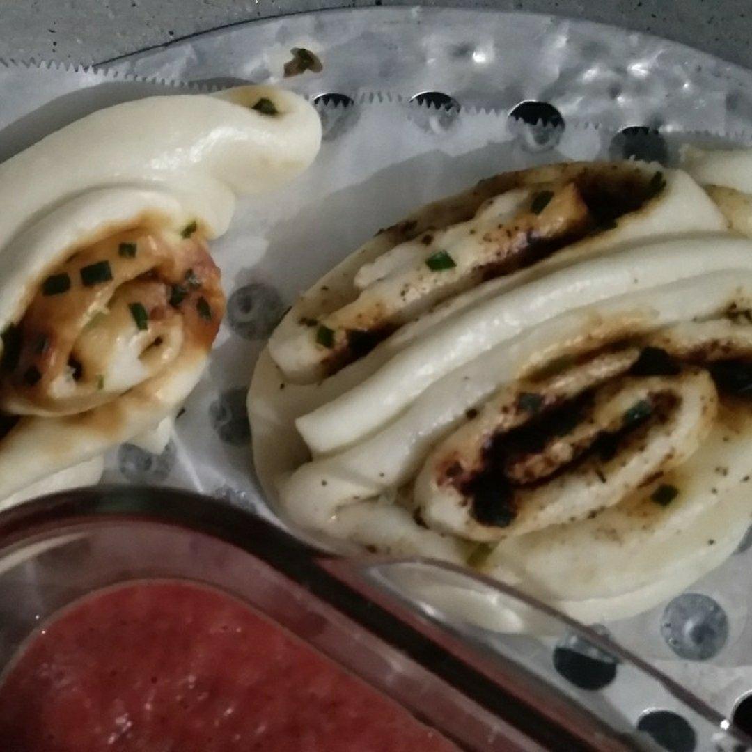 葱油花卷，一根筷子卷出漂亮的造型