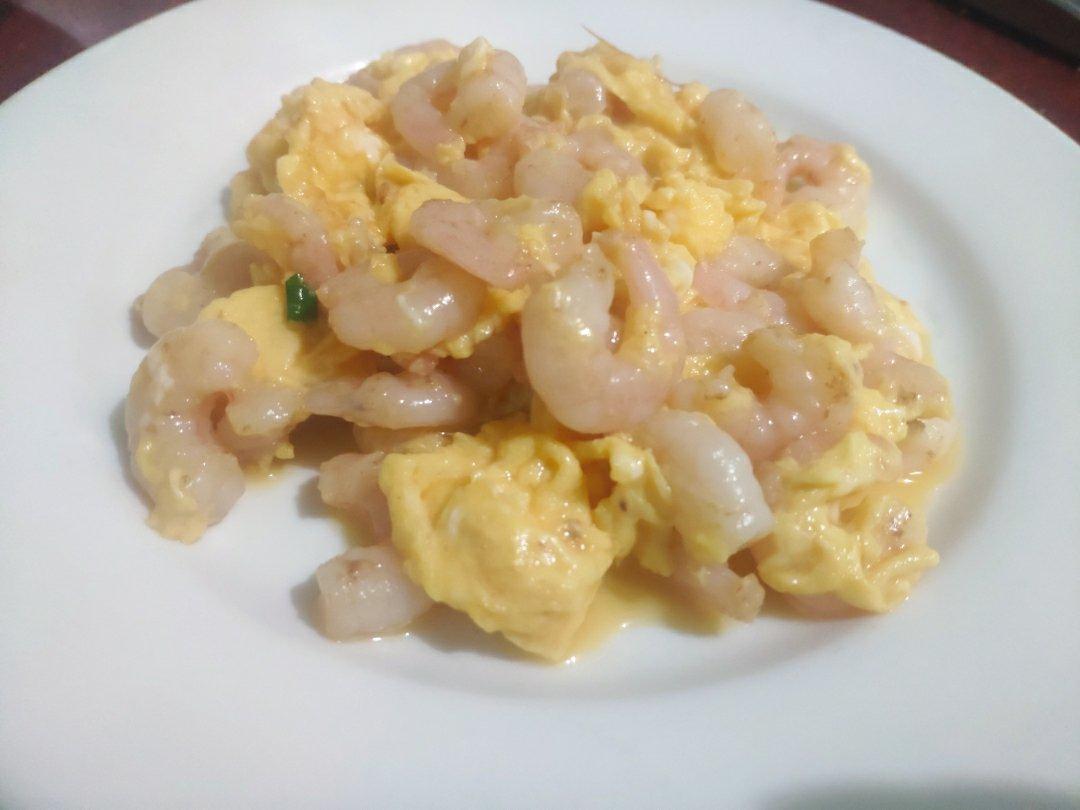 虾仁无需蛋清淀粉上浆也爽口及蛋超嫩的滑蛋虾仁