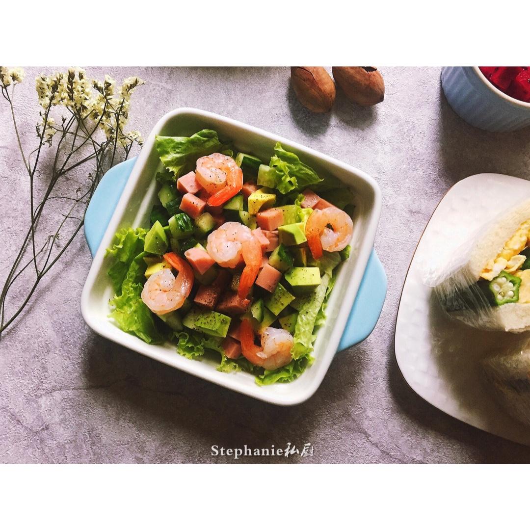 【减脂小厨房】牛油果沙拉