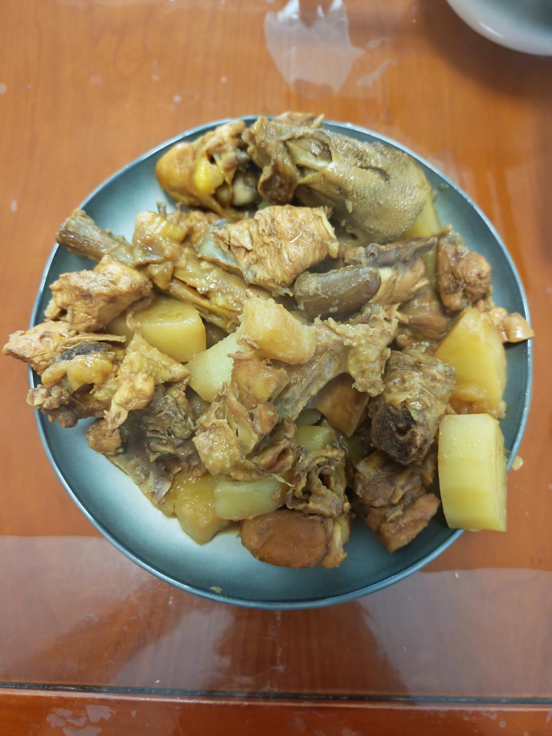 不用葱姜蒜！鲜香麻鸡炖土豆