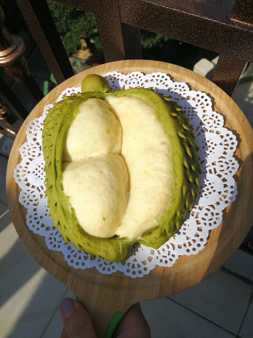 榴莲软欧包～～教你做逼真的大榴莲