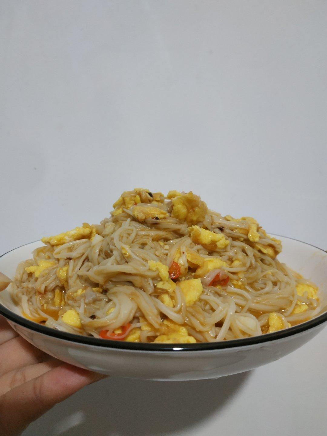 金针菇炒蛋