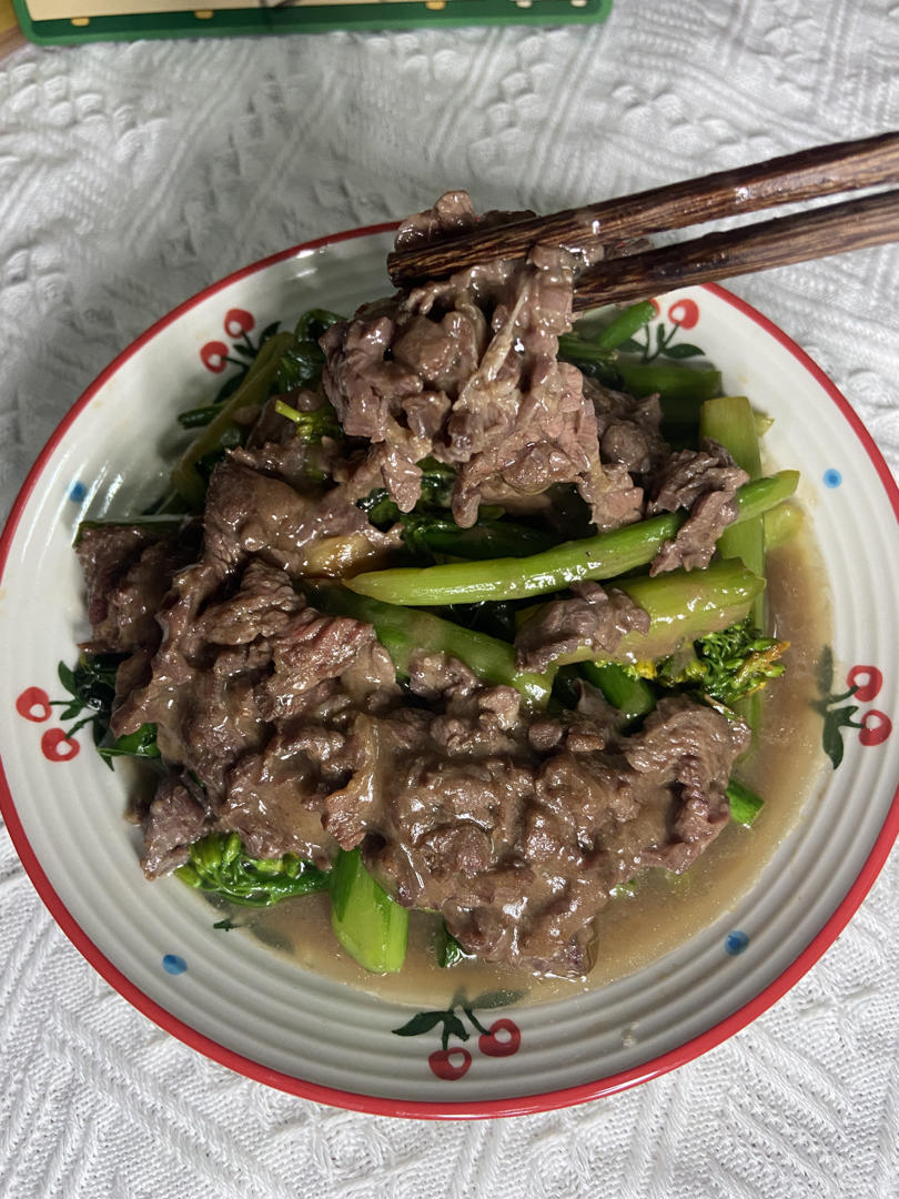 潮汕妈妈们拿手家常菜之芥蓝炒牛肉