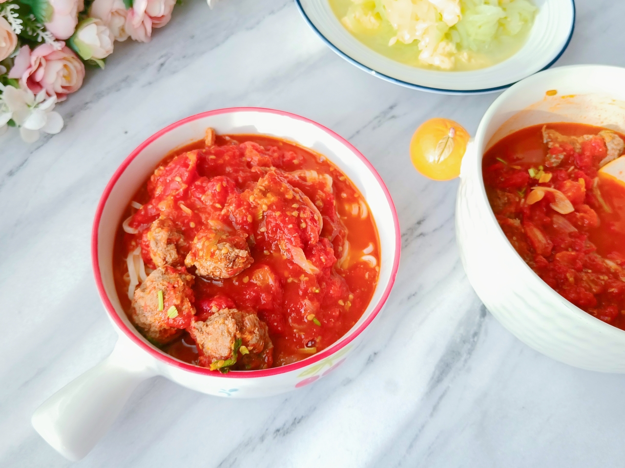 闪煮番茄🍅丸子汤
