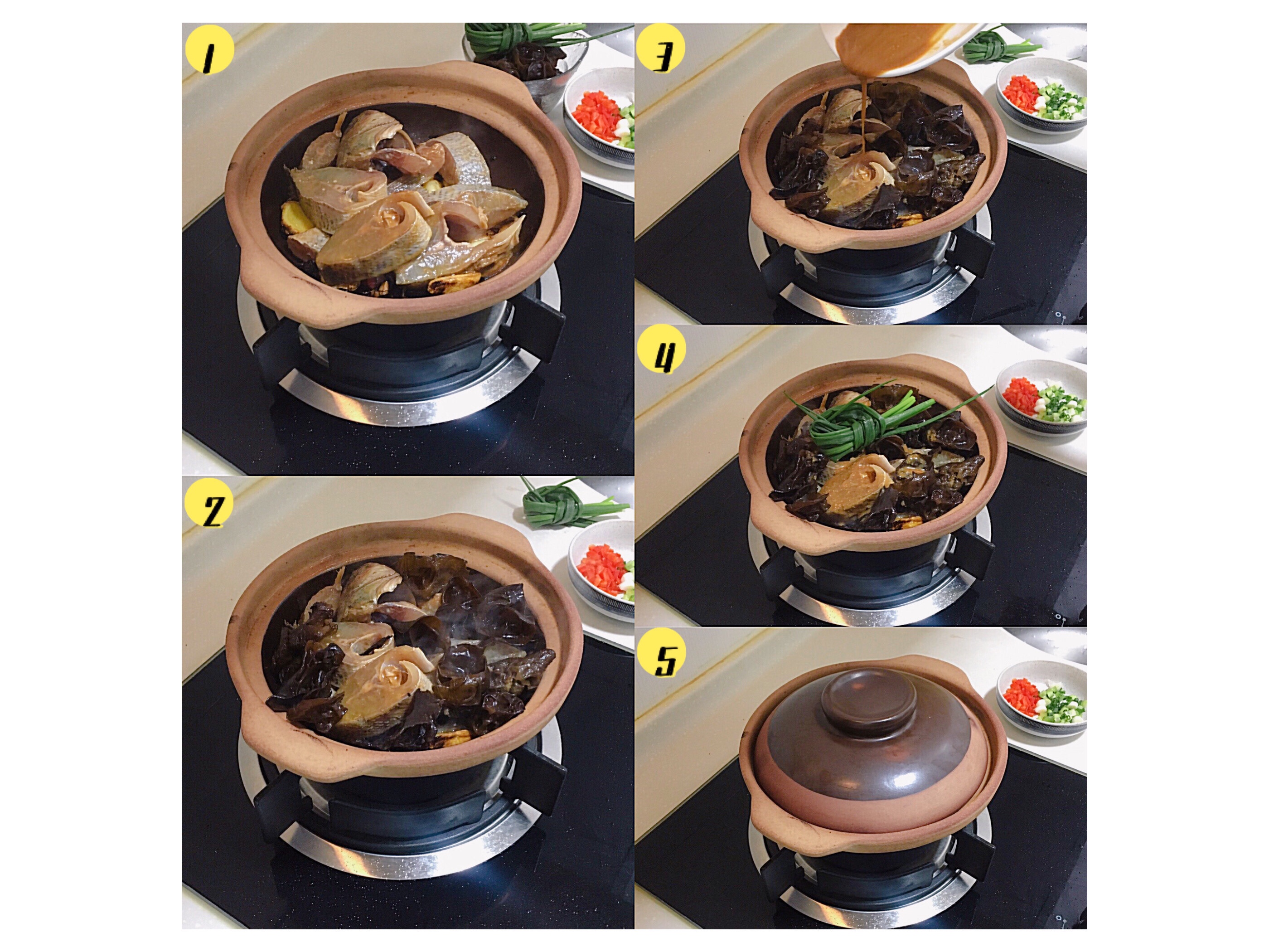 冬日佐粥家常料理丨砂锅鱼煲的做法 步骤4