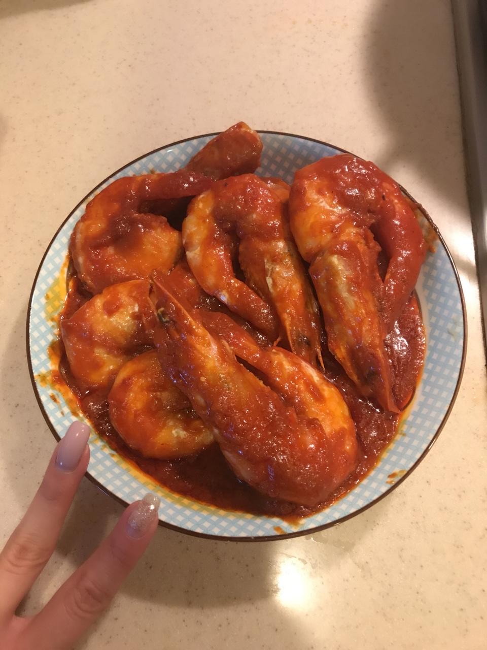 茄汁大虾
