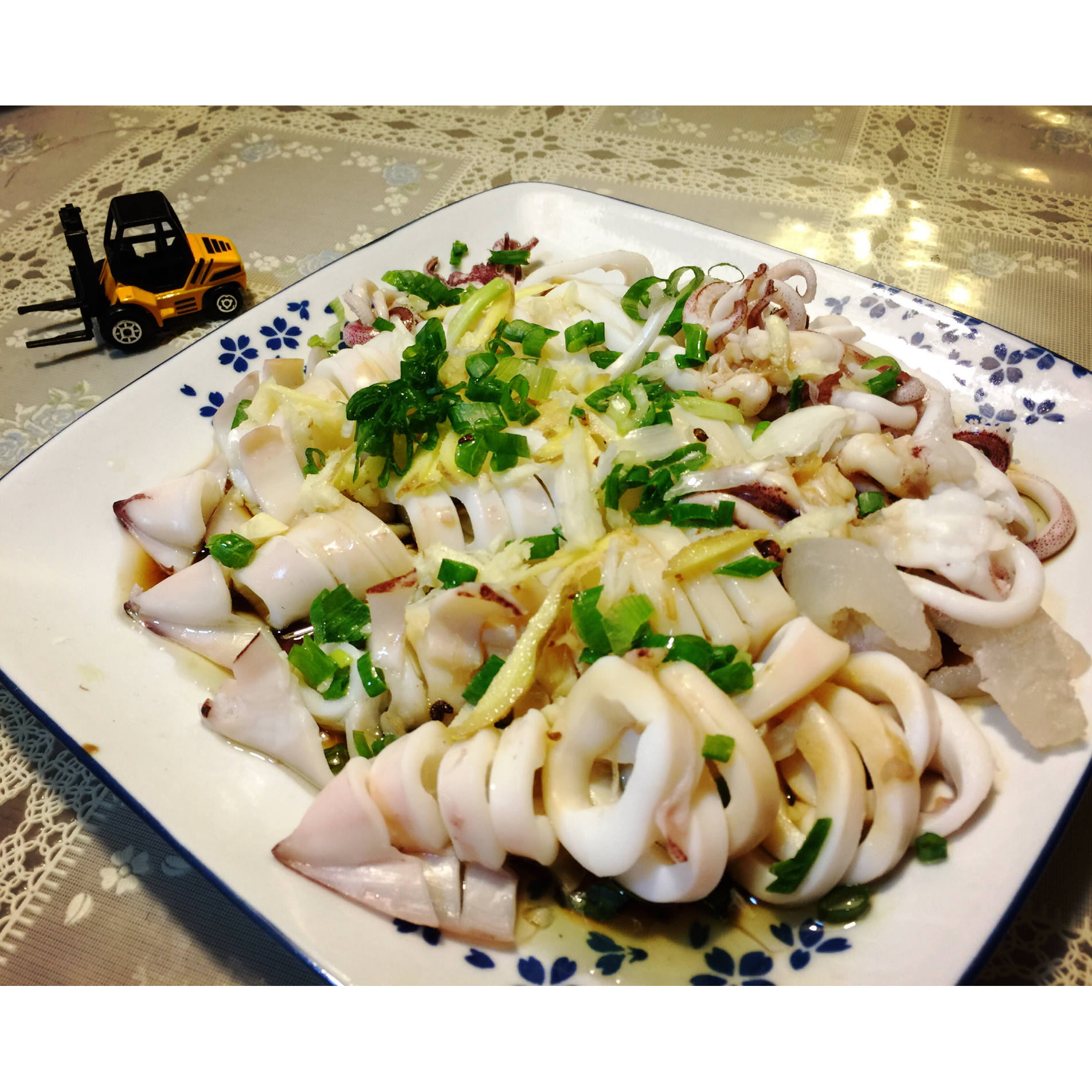 葱油鲜鱿