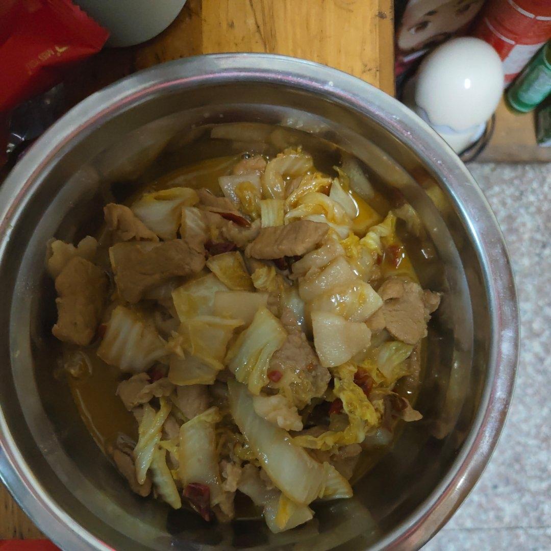 白菜炒肉