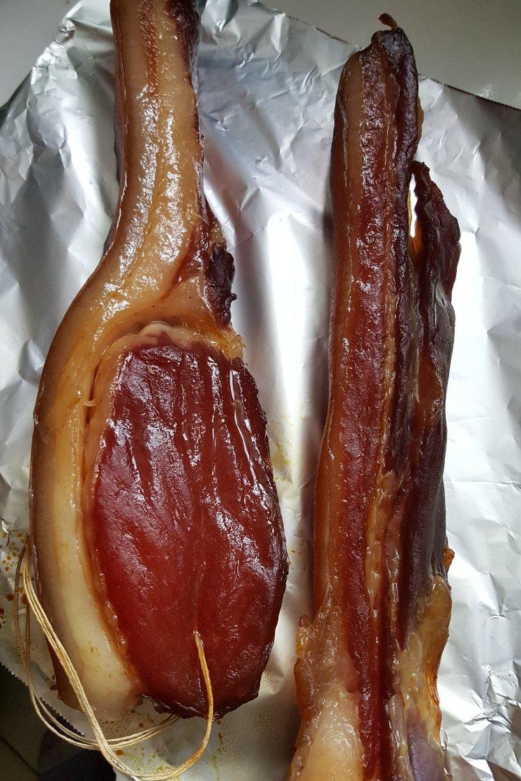 夏天爱美食做的自制湖南烟熏腊肉