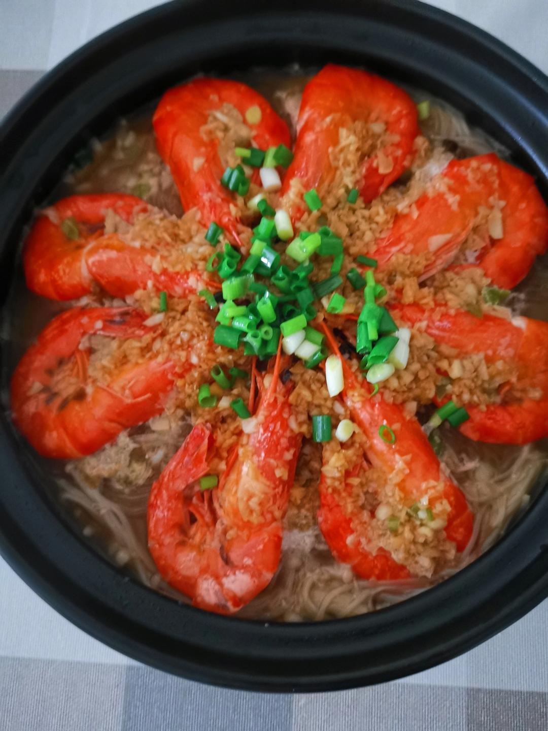 砂锅粉丝虾