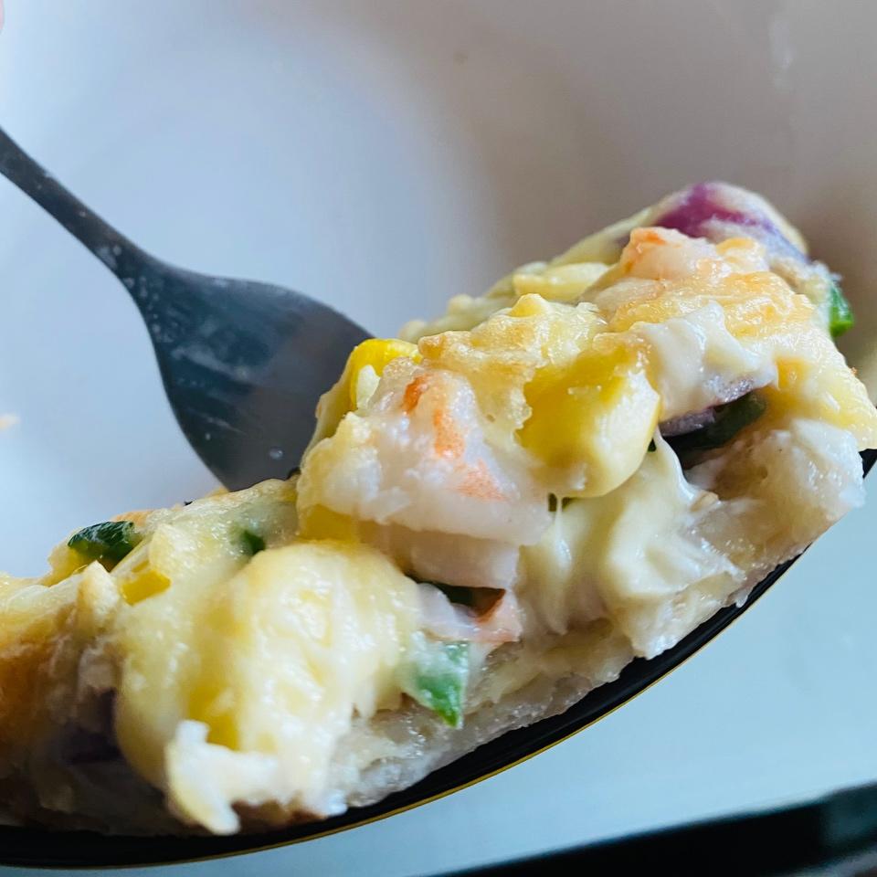 手抓饼芝心披萨（空气炸锅版）