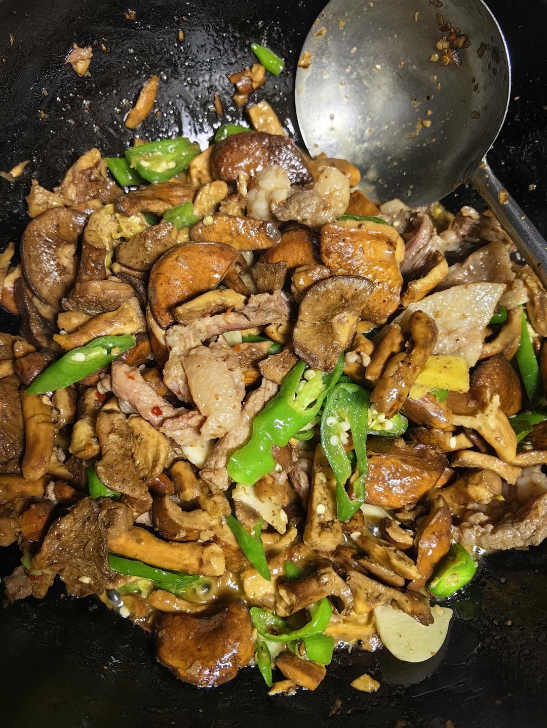 青椒炒奶浆菌