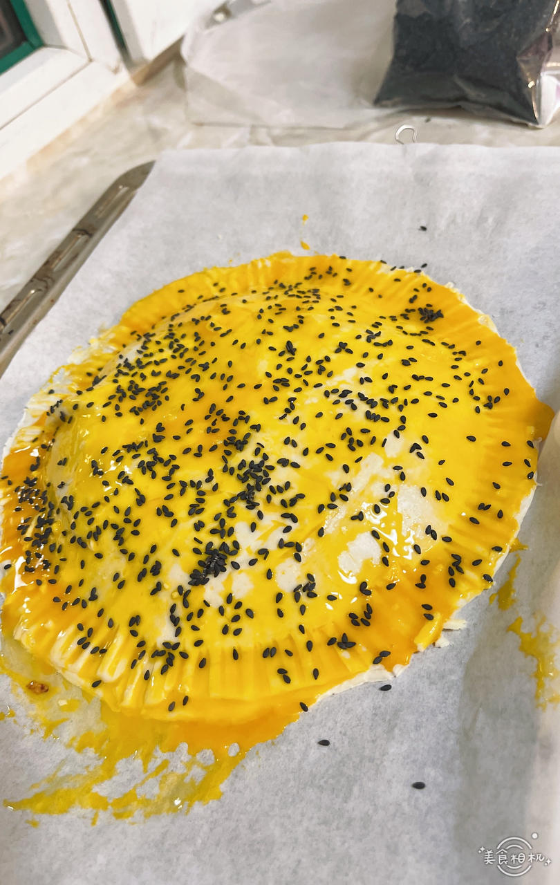 手抓饼的花样吃法：香蕉芝士派