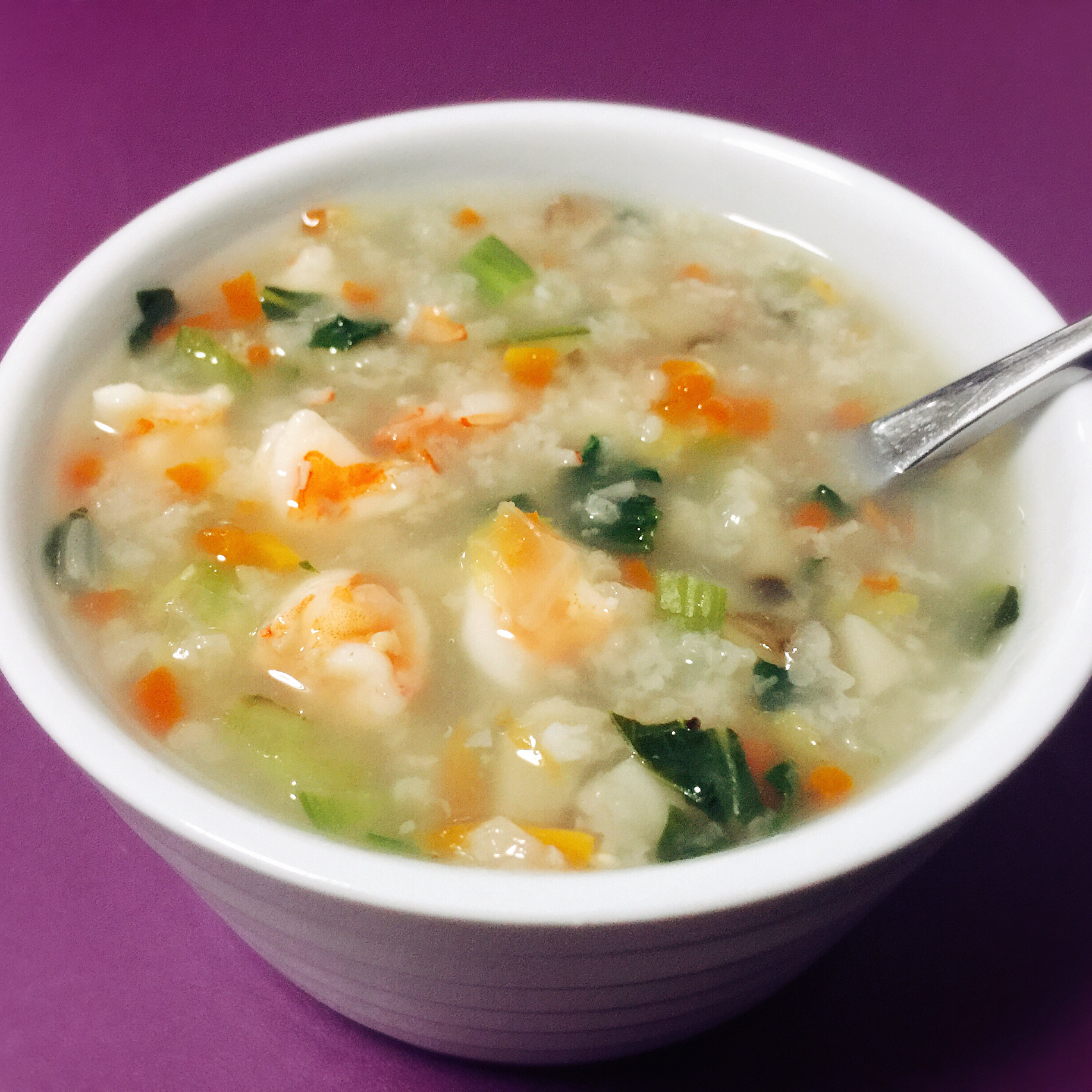 虾仁蔬菜粥（电炖锅版）