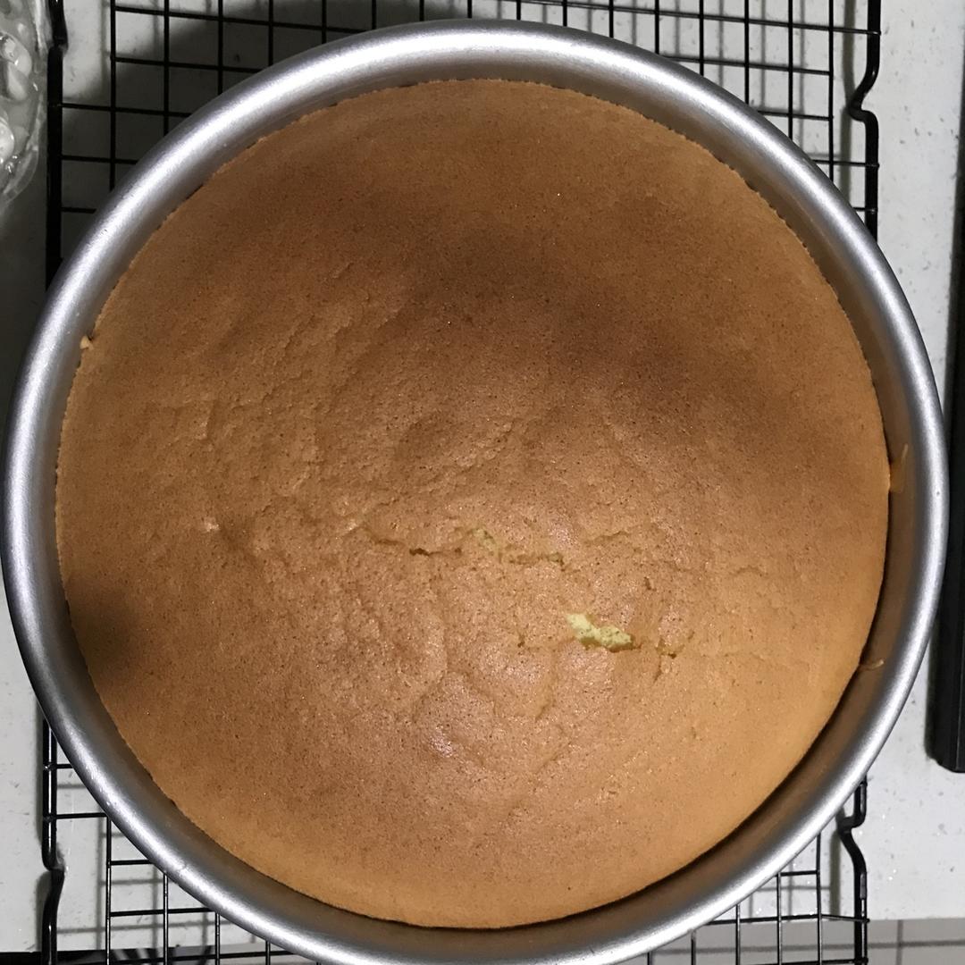 8寸戚风蛋糕，蛋糕坯
