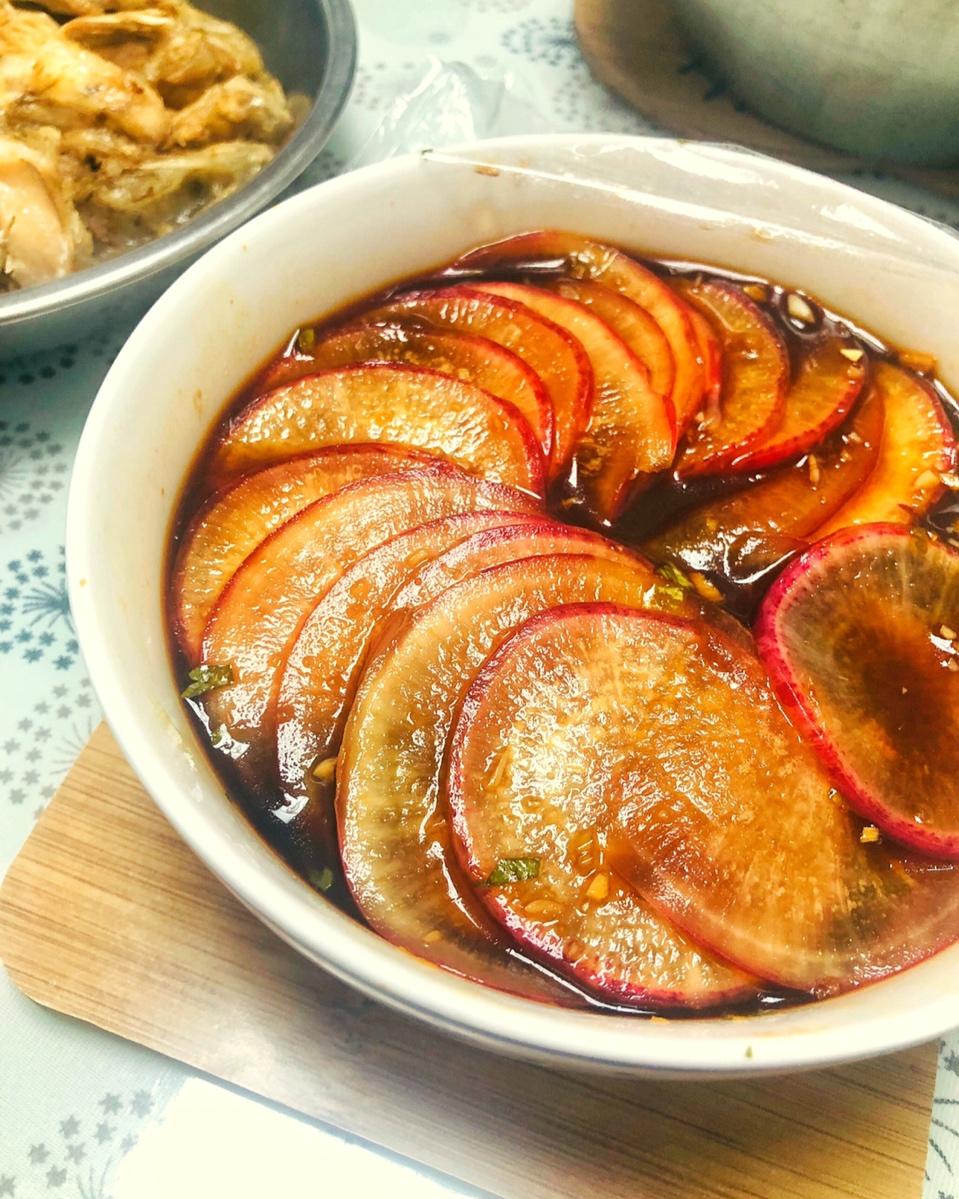 rock妹做的爽口菜腌糖醋萝卜片