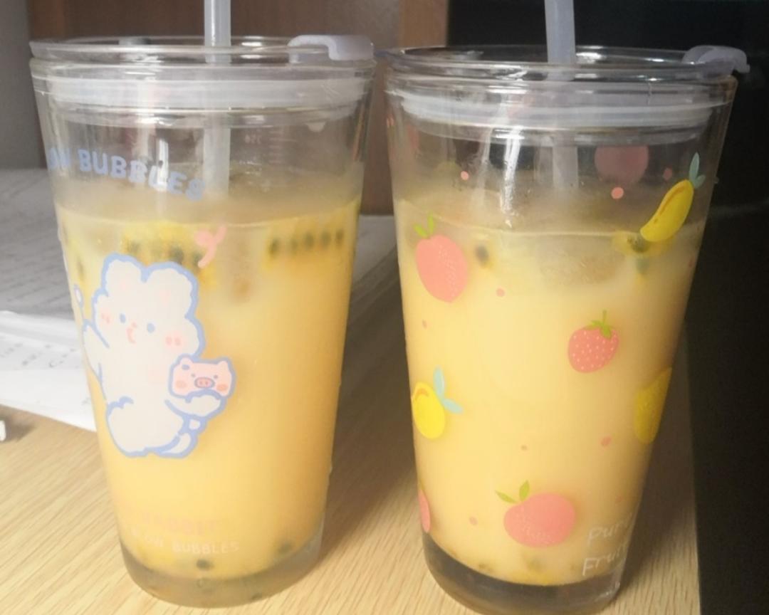 自制饮品-消耗百香果柠檬蜜