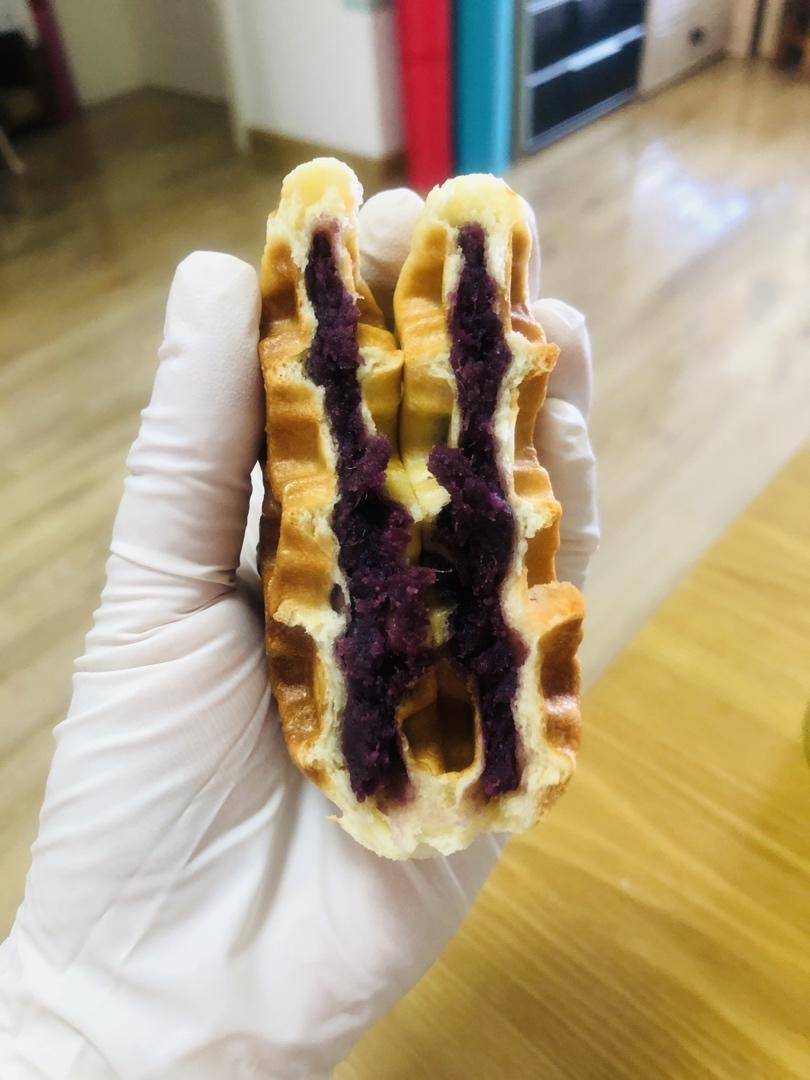 紫薯华夫饼