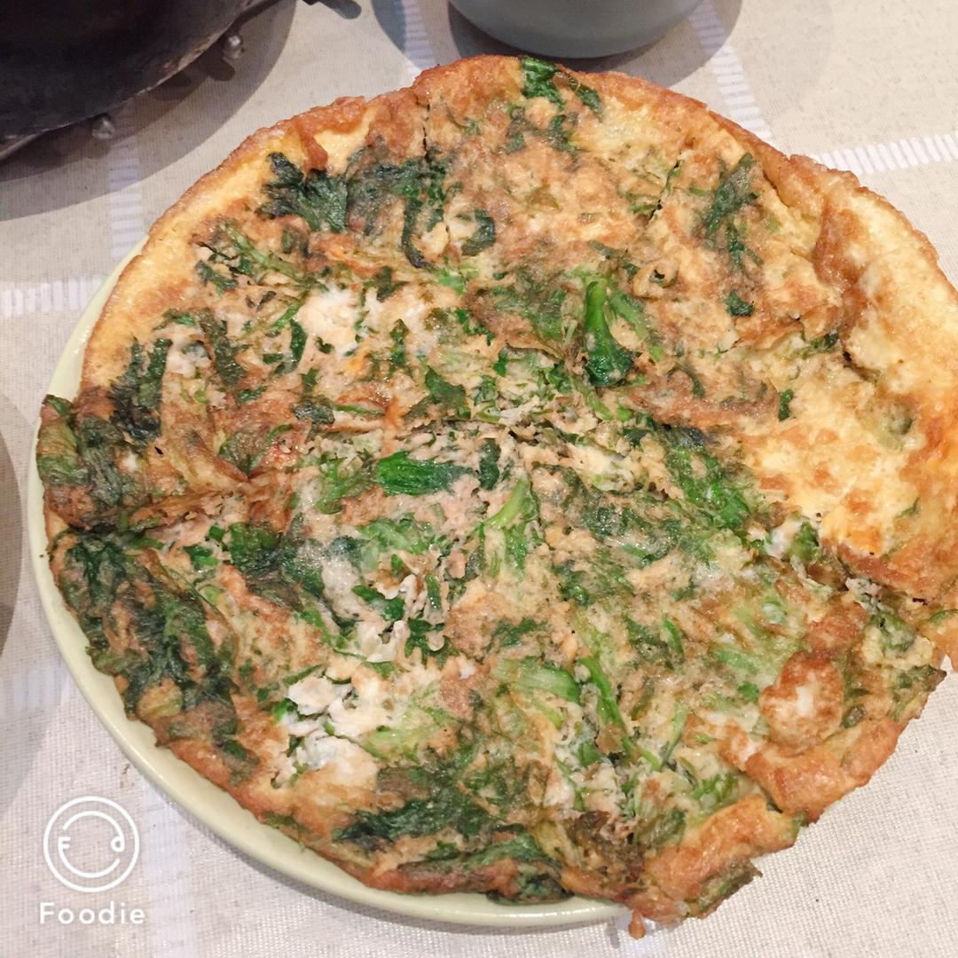 苦菊鸡蛋饼