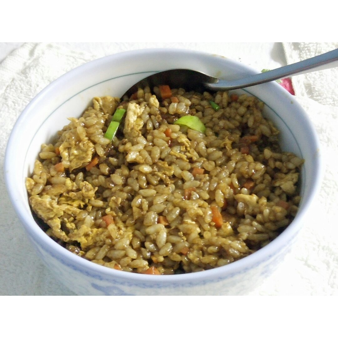 小时候的酱油炒饭