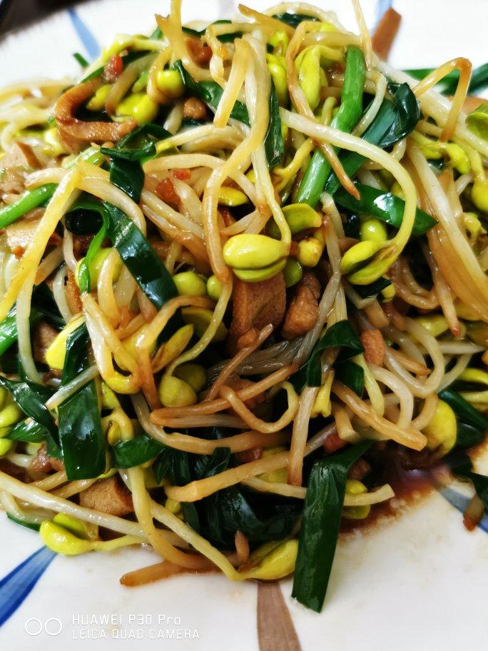 豆芽炒肉