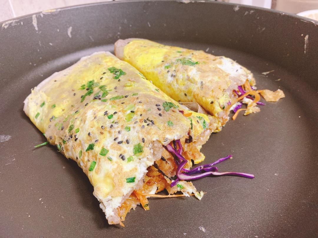 杂粮煎饼果子--全麦粉、绿豆粉、黑麦粉配方