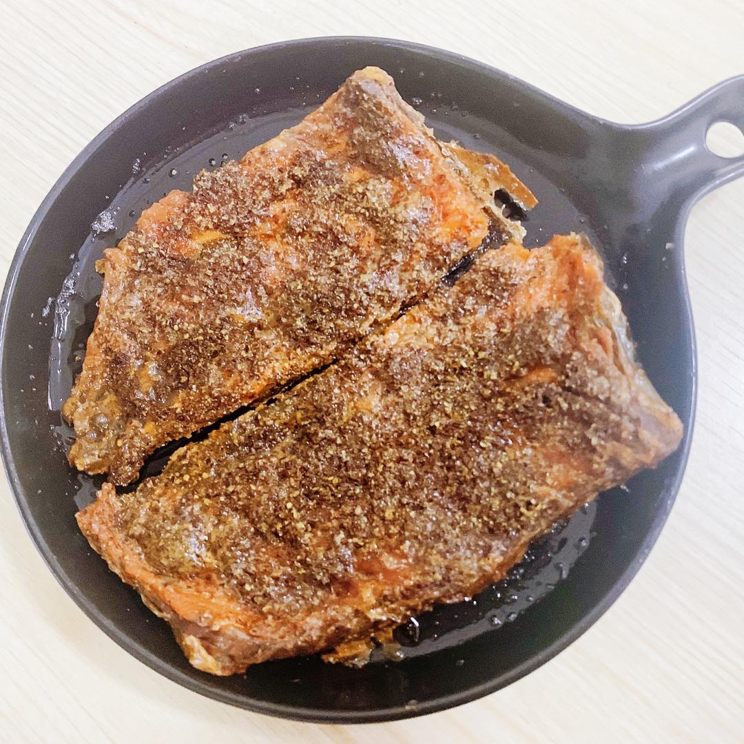 「生酮keto/原始」烤三文鱼皮（亚麻籽脆皮or杏仁粉）