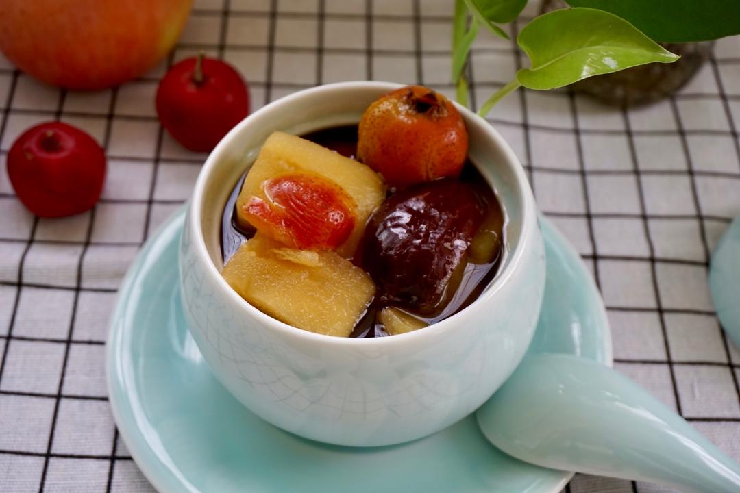 曼殊斐儿hp做的开胃必备山楂红枣苹果汤酸甜助消化