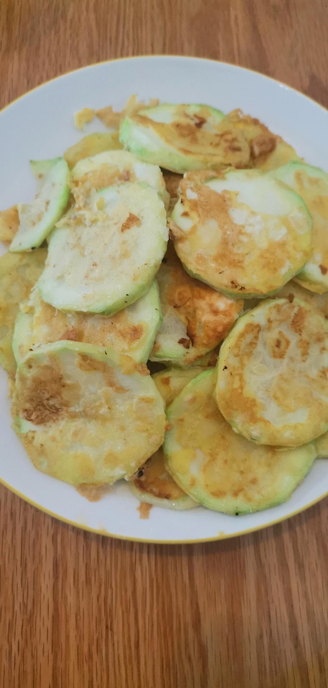 香煎西葫芦饼——另类天妇罗感