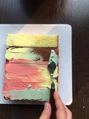 油画映像蛋糕的做法 步骤17