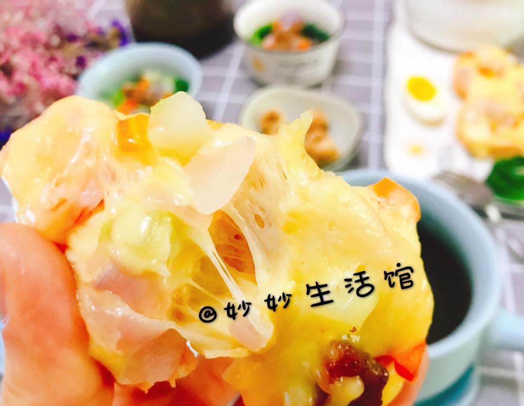 不用烤箱的馒头版披萨