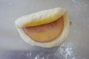美式芥末 火腿洋葱面包卷的做法 步骤9