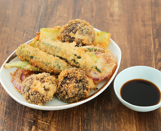 【减脂晚餐】椰蓉蔬菜天妇罗的做法