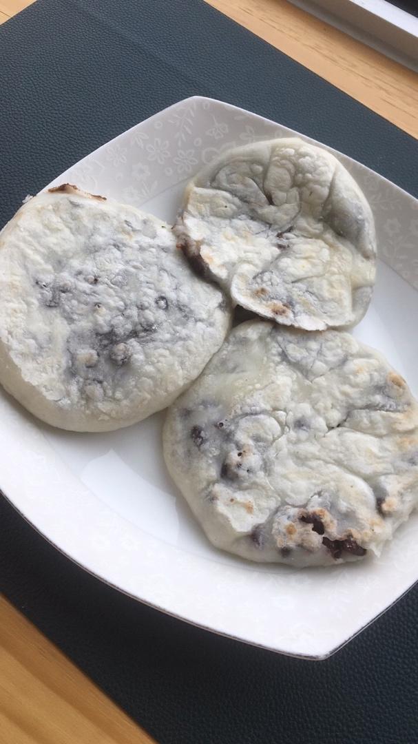 不加一滴油和糖！软糯香甜的红豆糯米饼～