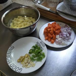 咖喱土豆胡萝卜鸡肉盖浇饭的做法 步骤10
