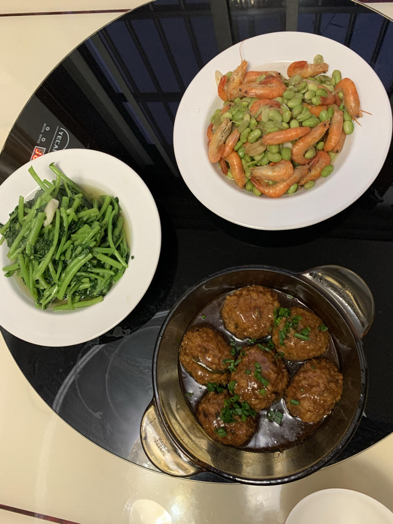 糯米版红烧狮子头