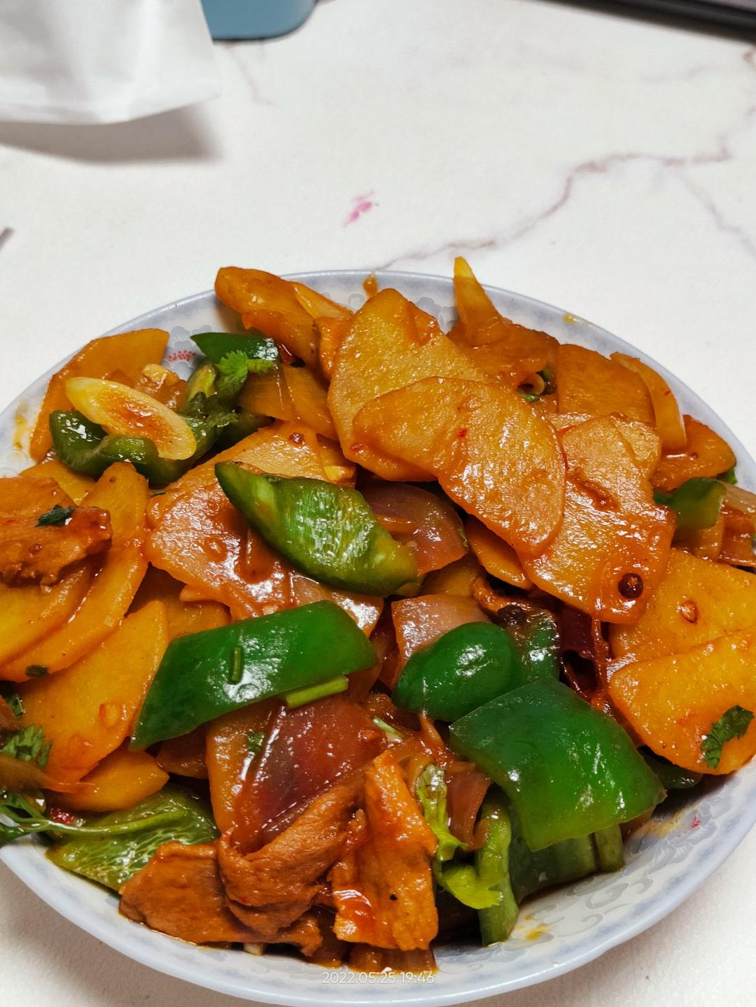 洋葱炒土豆