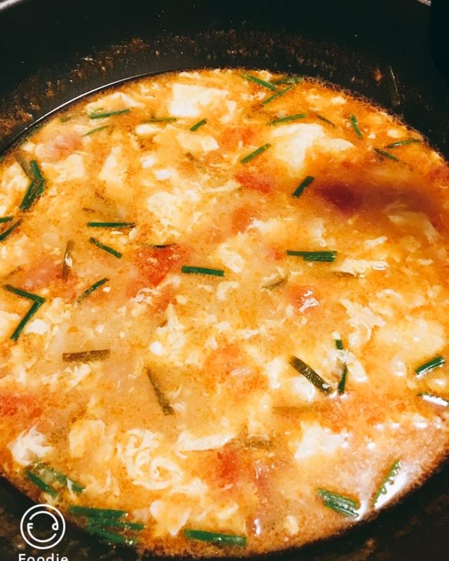 西红柿鸡蛋疙瘩汤