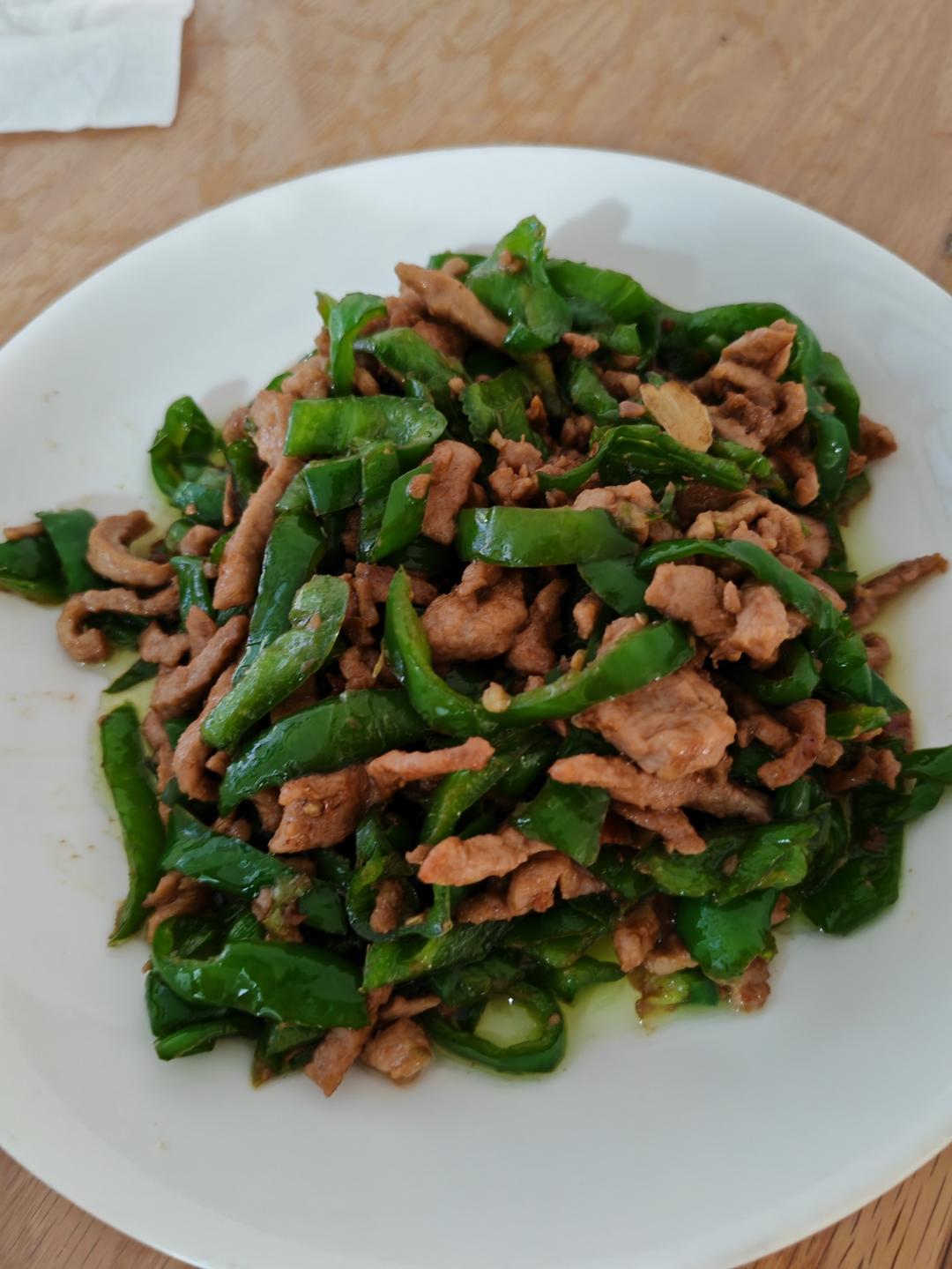 青椒炒肉丝