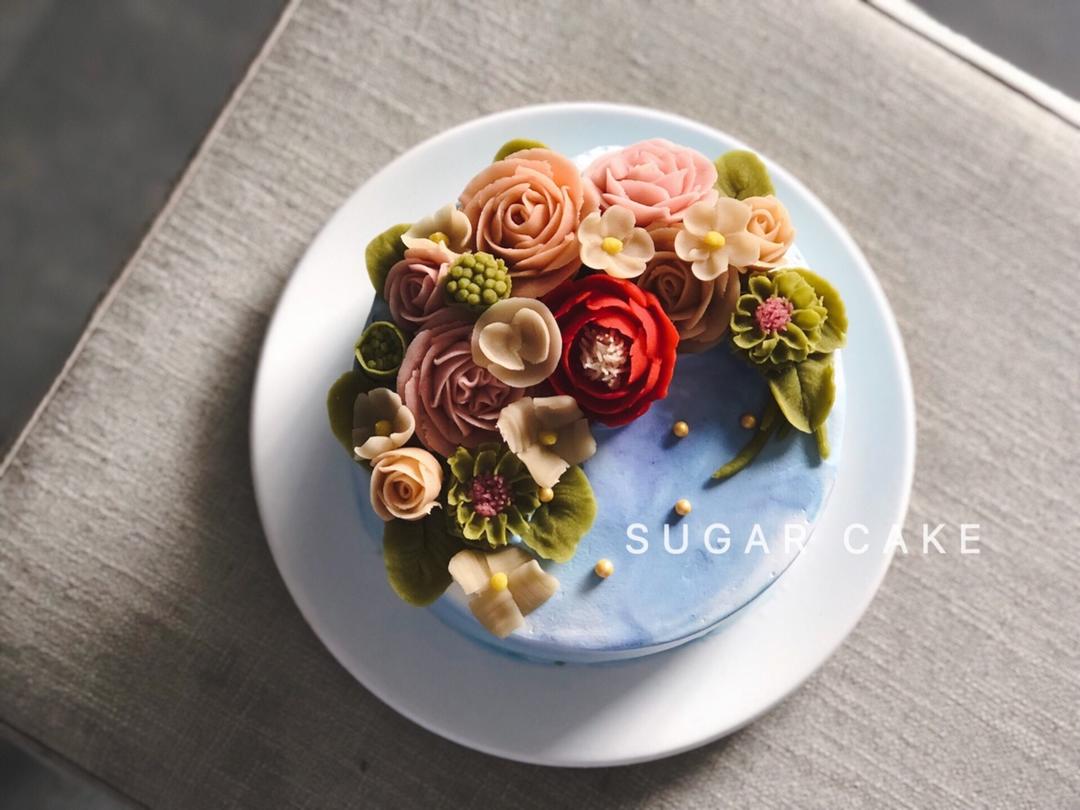 五瓣花（韩式裱花视频）