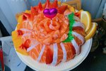 三文鱼生 北极贝刺身蛋糕「生日不止奶油」
