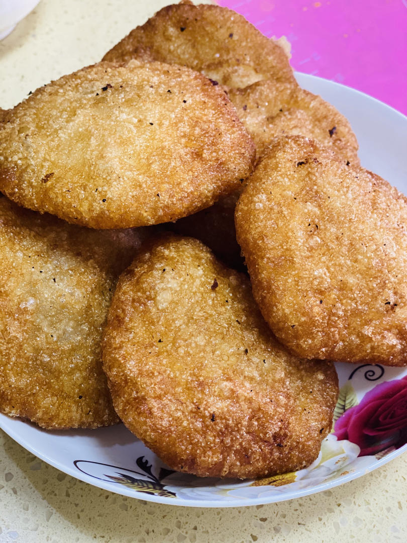 7000_85jb做的东北油炸糕(糯米粉豆沙馅儿)不翻车很简单