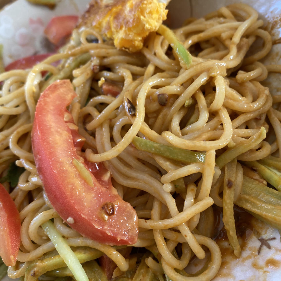 无敌好吃❗❗酸辣麻酱拌面 快手凉拌面~