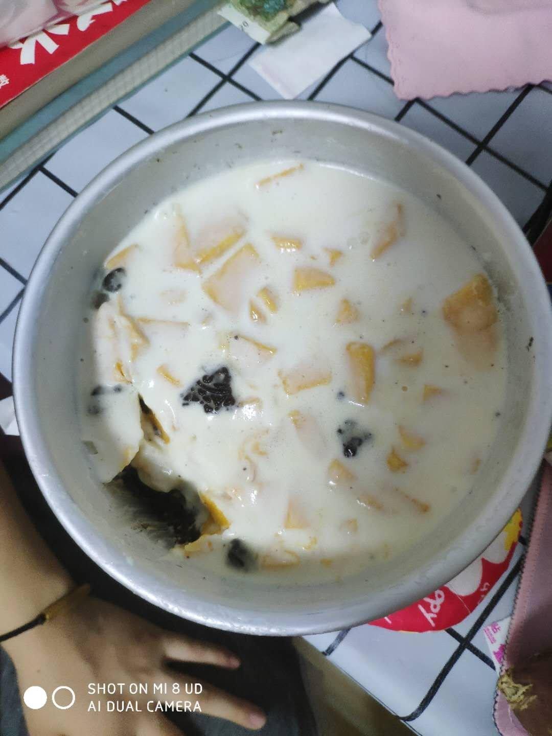 酸奶芒果慕斯蛋糕简易版（普通8寸活底）