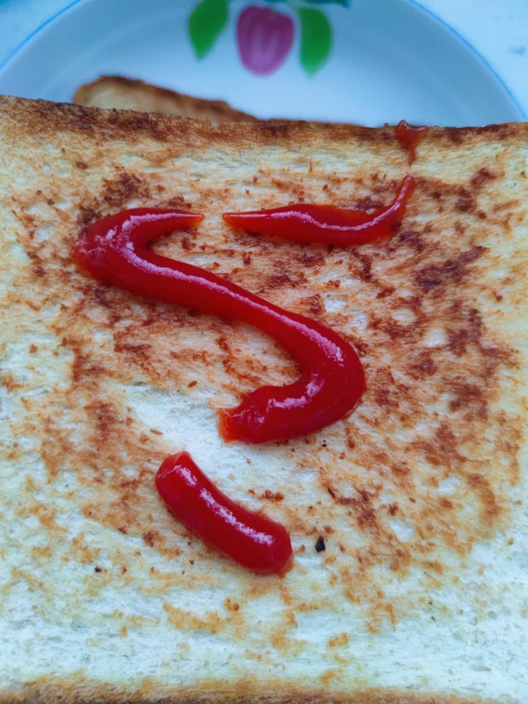 家庭超简易版三明治，孩子早餐5分钟搞定。的做法 步骤8