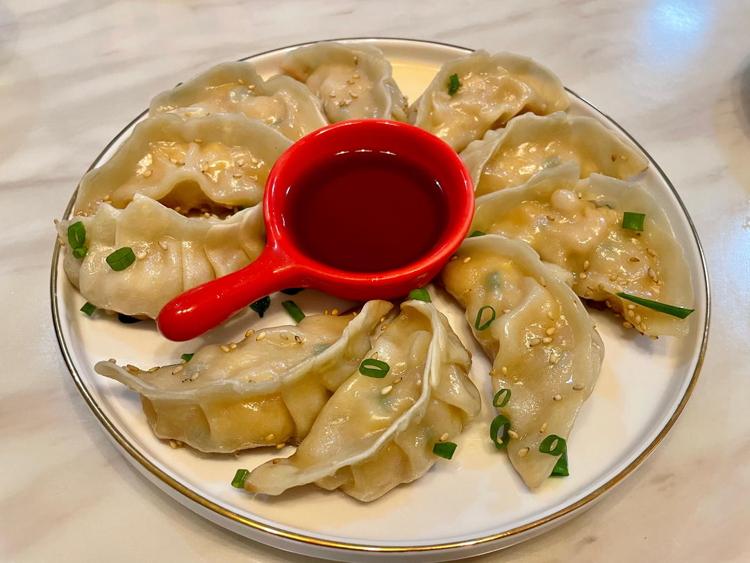 香菇玉米虾仁猪肉饺子