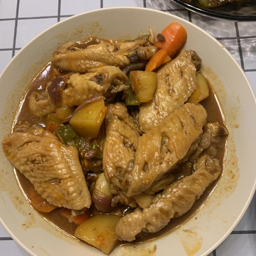 家常版三汁鸡翅焖锅